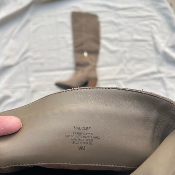 Vince Camuto Sz 9 Brown Knee‑High Block Heel Boot Boho Chic Equestrian Chic Luxe - Picture 16 of 16